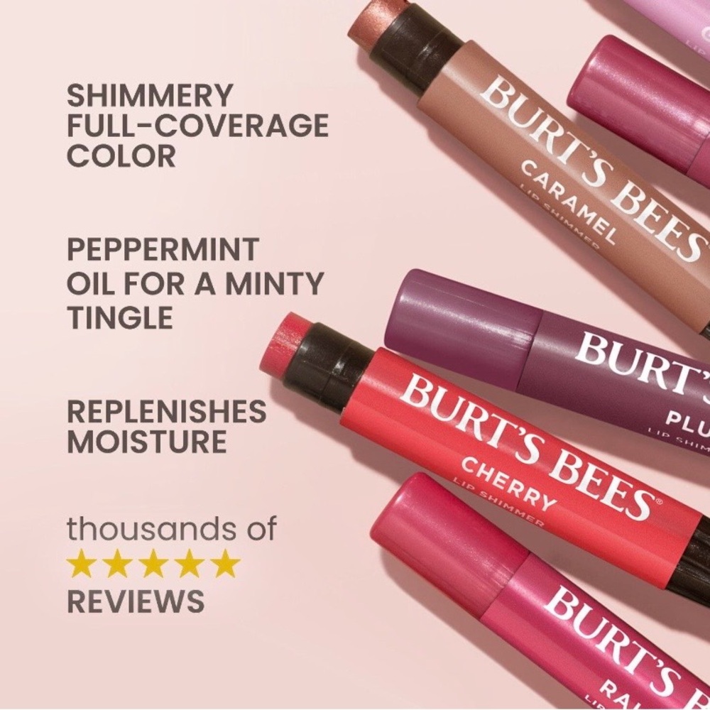 Burt's Bees Lip Shimmer Trio | Clean Ingredients Give You a Fresh Look - Picture 6 of 11